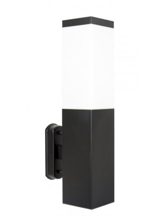 Kinkiet INOX kwadratowa BLACK SS802-A BL