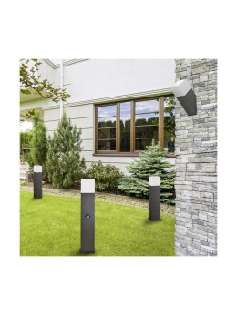 Lampa ogrodowa aluminiowa POLUX NEW YORK GLA505QS144GFSM 1xE27 średnia 44cm