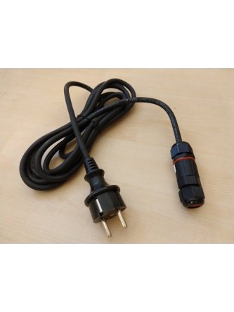 Mufa hermetyczna IP68 + kabel z wtyczką