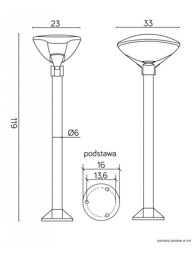 LAMPA TEO II 119cm