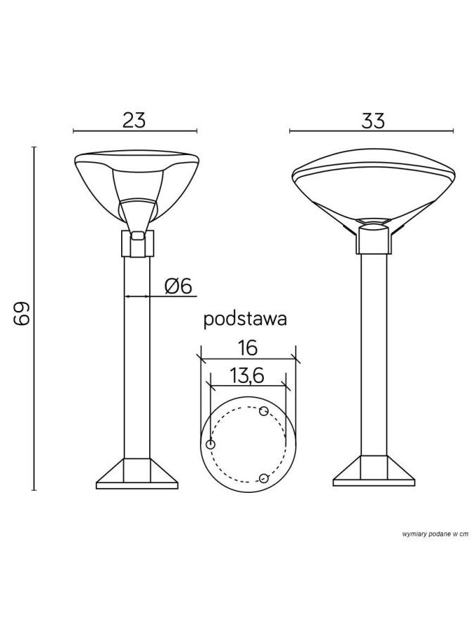 LAMPA TEO III 69cm