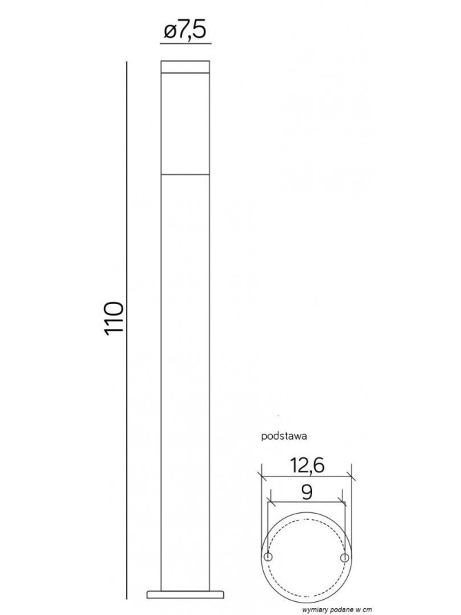 Lampa INOX 1100 ST-022 1100