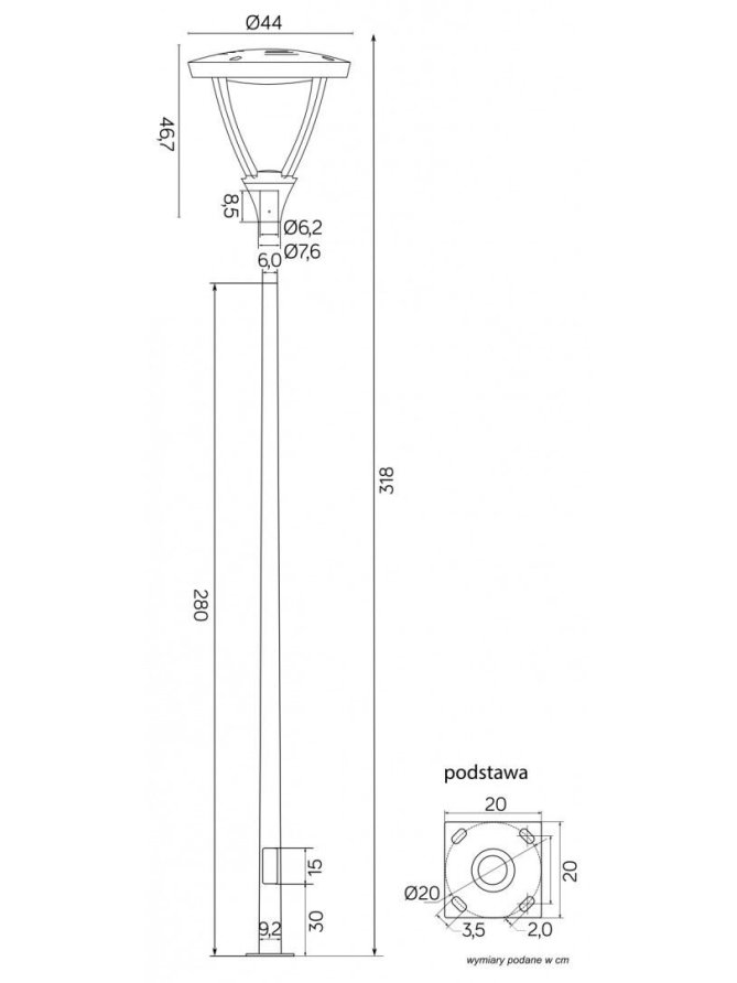 Latarnia MARS LED