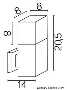 Kinkiet CUBE czarny
