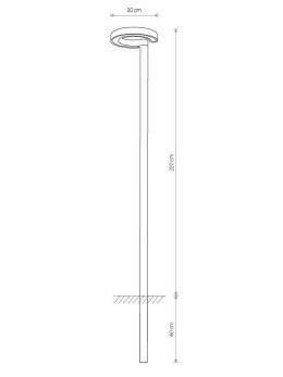 Lampa POLE LED 9185