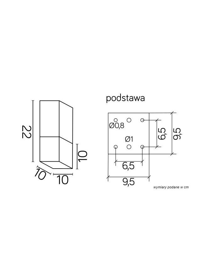 Lampa Sufitowa CUBE MAX Czarna