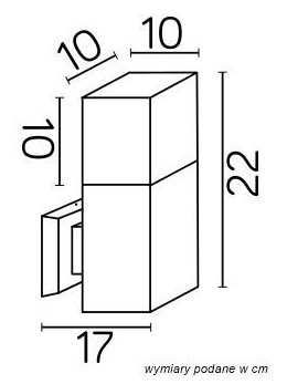 Kinkiet CUBE MAX Czarny