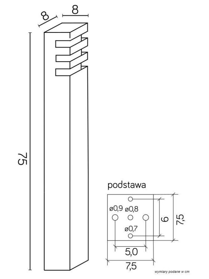 LAMPA RADO 1 DG 75cm