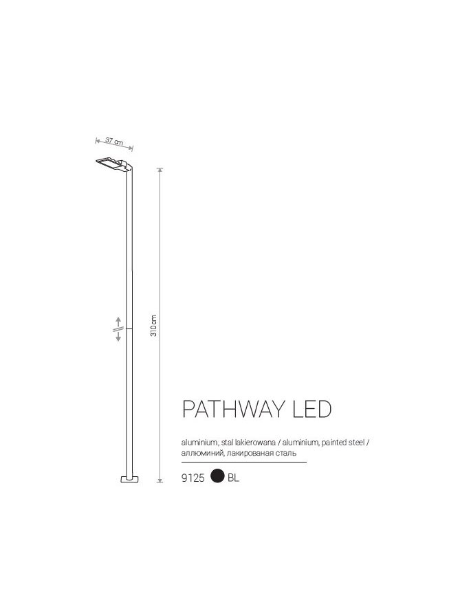 Lampa PATHWAY LED L 310cm