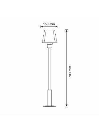 Lampa GIZA 78cm zewnętrzna 2