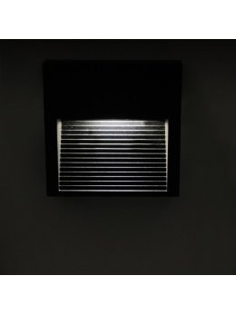 Lampa schodowa Polux Q9 kwadrat 60lm 3W IP44 szara