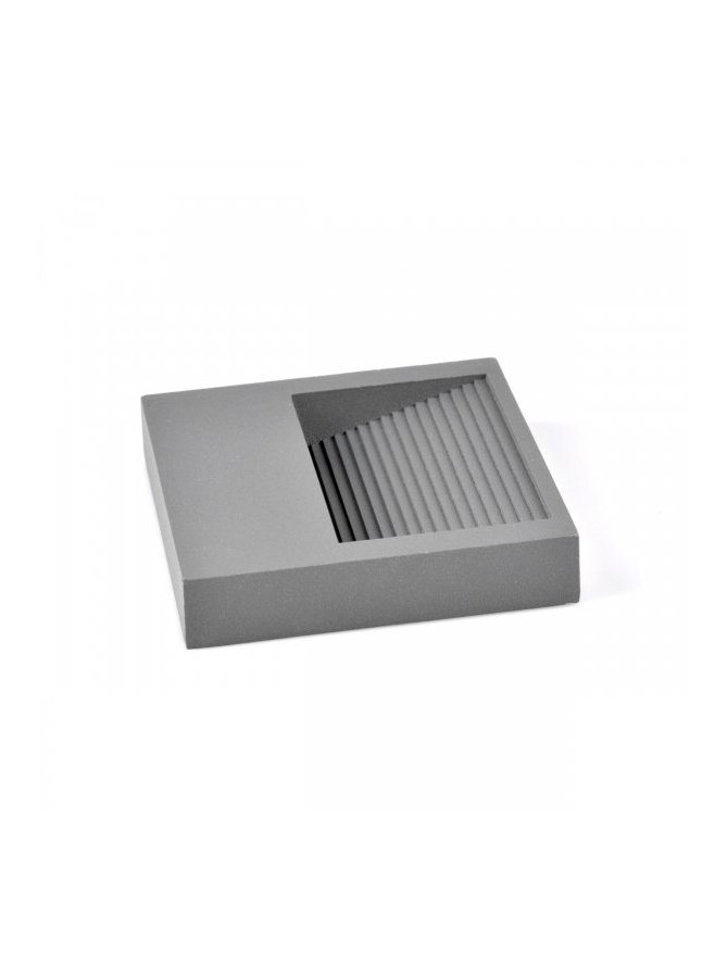 Lampa schodowa Polux Q9 kwadrat 60lm 3W IP44 szara