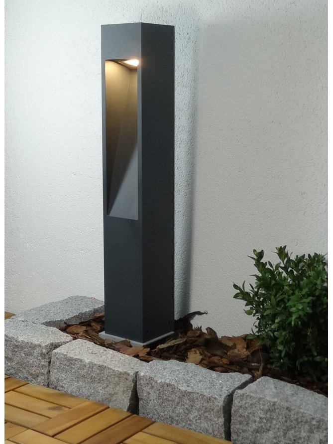 Lampa ogrodowa kwadratowa nowoczesna Modern 60cm IP44 Radex - LEDco.pl
