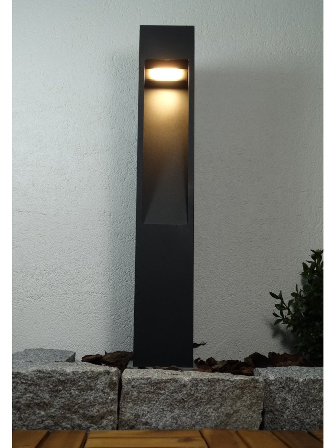 Lampa ogrodowa kwadratowa nowoczesna Modern 60cm IP44 Radex - LEDco.pl