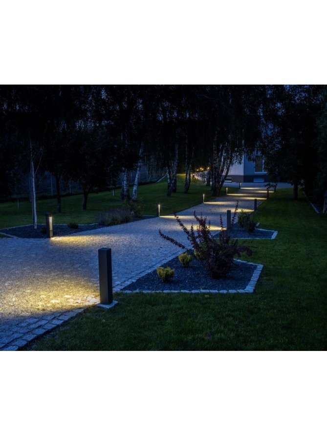 Lampa ogrodowa kwadratowa nowoczesna Modern 60cm IP44 Radex - LEDco.pl