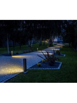 Lampa ogrodowa kwadratowa nowoczesna Modern 60cm IP44 Radex - LEDco.pl