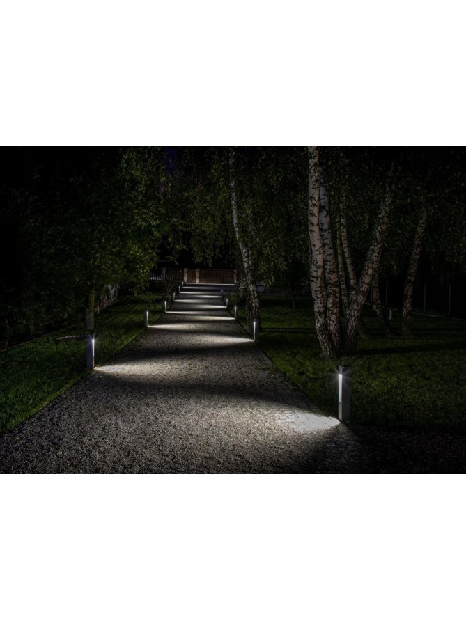 Lampa ogrodowa kwadratowa nowoczesna Modern 60cm IP44 Radex - LEDco.pl