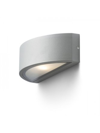 LESA ścienna srebrno-szara  230V E27 26W IP54