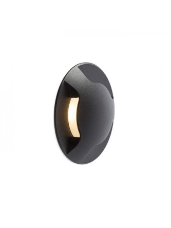 KICK III wpuszczana czarna  230V LED 3W IP54  3000K