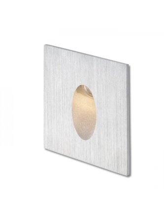 ELICA SQ wpuszczana  aluminium szczotkowane 230V LED 3W IP54  3000K