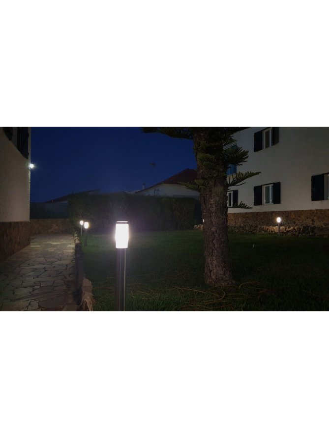 Lampa ogrodowa prosta tuba INOX 450 ST 022-450 - LEDco.pl