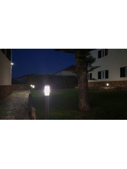 Lampa ogrodowa prosta tuba INOX 450 ST 022-450 - LEDco.pl