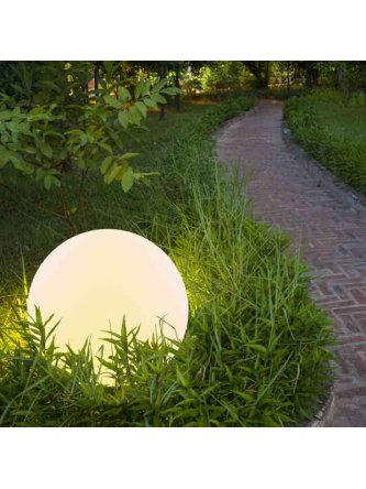 Lampa solarna RGB z pilotem KULA 40cm R3001-G 2