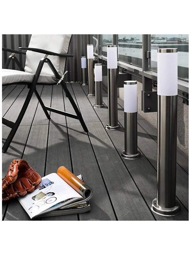 Lampa ogrodowa inox LIVIA 45cm tuba do oświetlenia ścieżki - LEDco.pl