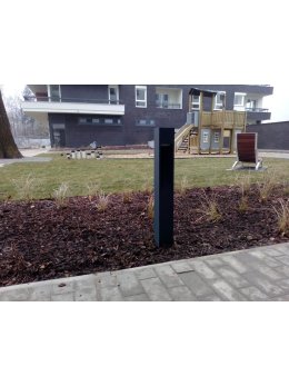 Lampa ogrodowa kwadratowa nowoczesna Modern 60cm IP44 Radex - LEDco.pl
