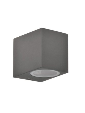 Kinkiet ogrodowy kwadrat BOSTON szary 1xGU10 w dół 313331 - LEDco.pl