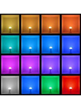 Żarówka LED E27 9W na pilota RGBW kolorowa - LEDco.pl