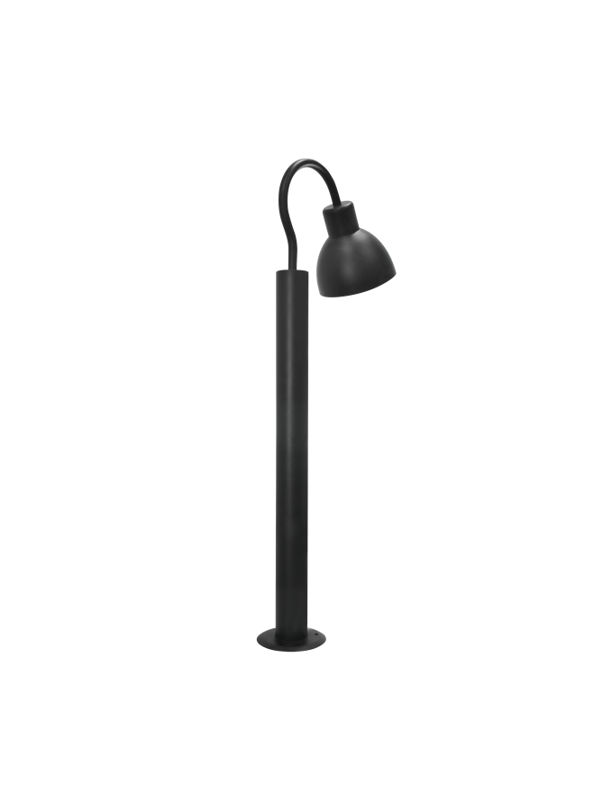 Lampa stojąca ARNE retro 100cm IP44 E27 zagięta w dół - LEDco.pl