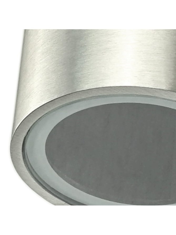 Kinkiet ogrodowy okrągły BOSTON GU10 srebrny w dół 304575 - LEDco.pl