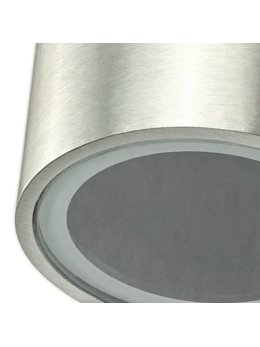 Kinkiet ogrodowy okrągły BOSTON GU10 srebrny w dół 304575 - LEDco.pl