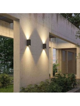 Kinkiet ogrodowy BOSTON biały 2xGU10 góra dół 313348 - LEDco.pl