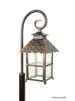 Lampa stojąca zewnętrzna CADIZ 146cmsłupek ogrodowy czarny - LEDco.pl