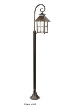 Lampa stojąca zewnętrzna CADIZ 116cm słupek ogrodowy czarny - LEDco.pl