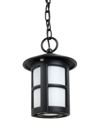 Klasyczna lampa ogrodowa wisząca CORDOBA czarna E27