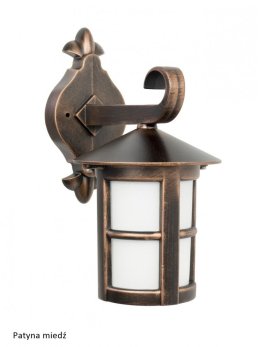Kinkiet zewnętrzny retro  CORDOBA lampa elewacyjna czarna K 3012/1/T