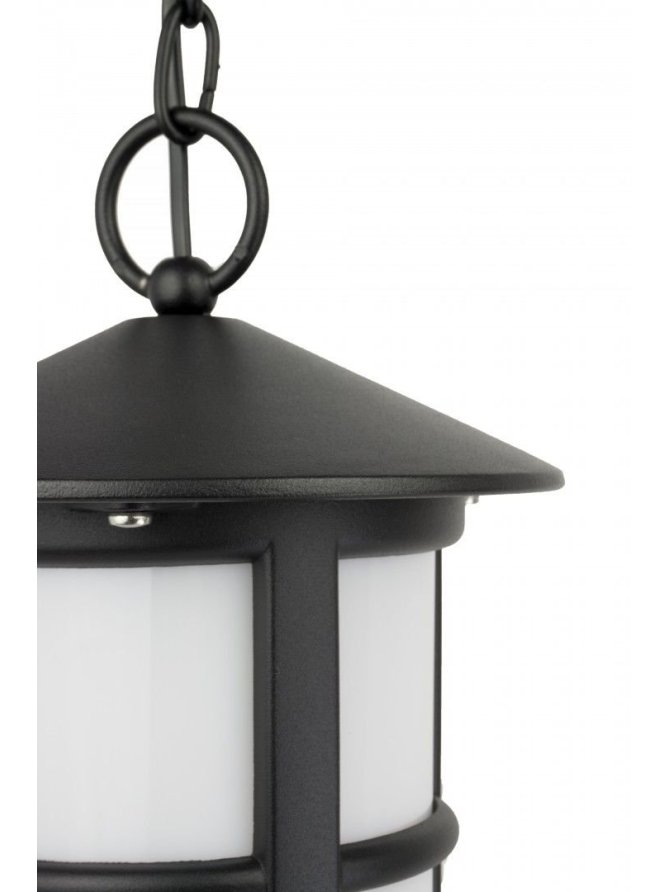 Klasyczna lampa ogrodowa wisząca CORDOBA II czarna E27