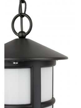 Klasyczna lampa ogrodowa wisząca CORDOBA II czarna E27