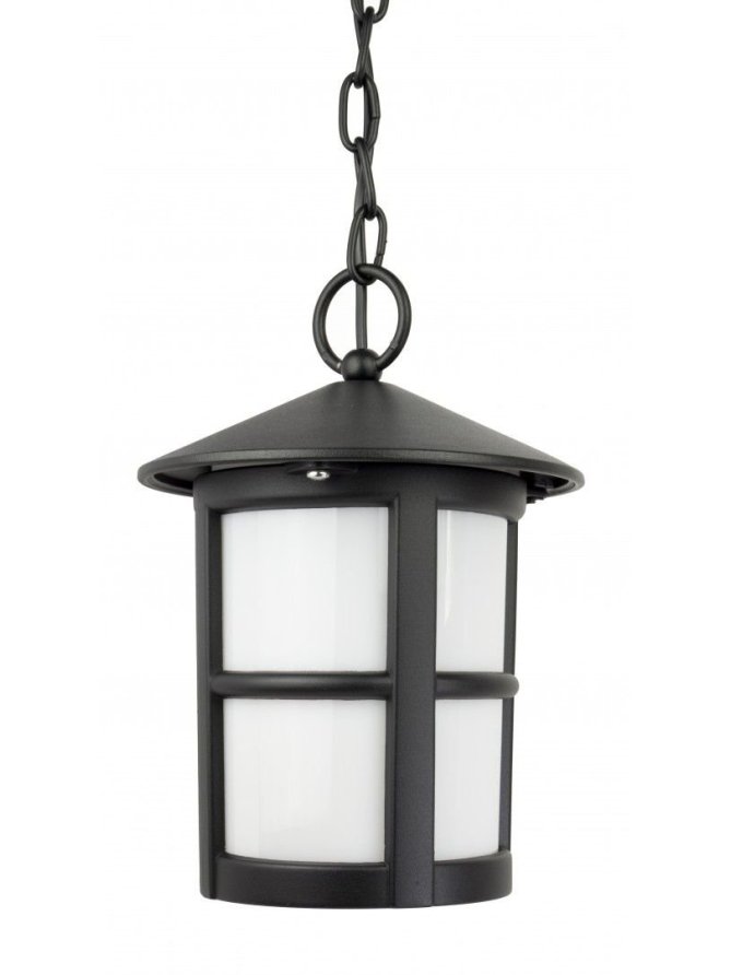 Klasyczna lampa ogrodowa wisząca CORDOBA II czarna E27