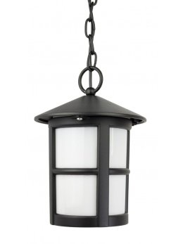 Klasyczna lampa ogrodowa wisząca CORDOBA II czarna E27