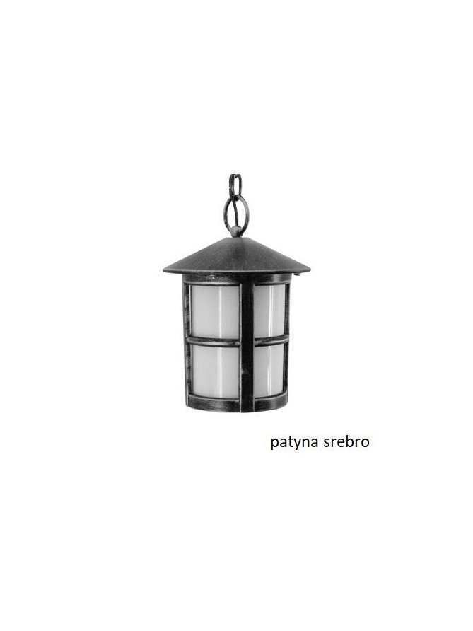 Klasyczna lampa ogrodowa wisząca CORDOBA II czarna E27