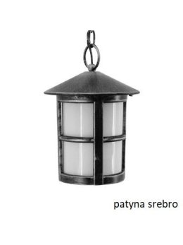 Klasyczna lampa ogrodowa wisząca CORDOBA II czarna E27