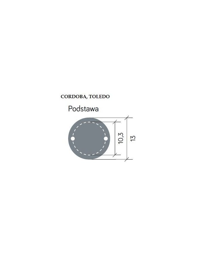 Lampa ogrodowa słupek CORDOBA II 41cm oświetlenie tarasu LEDco.pl