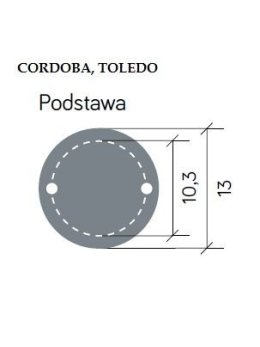 Lampa ogrodowa słupek CORDOBA II 41cm oświetlenie tarasu LEDco.pl