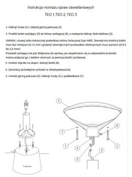 Lampa ogrodowa stojąca słupek TEO 1 169cm IP54 - LEDco.pl