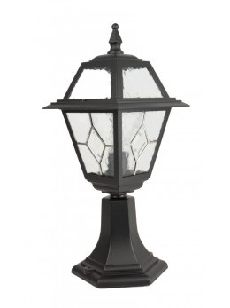 Lampa ogrodowa w angielskim stylu słupek oświetleniowy WITRAŻ 47cm