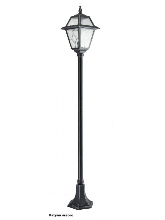 Lampa ogrodowa w angielskim stylu słupek oświetleniowy WITRAŻ 160cm